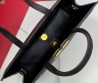Женская комбинированная сумка Valentino 38х25 черная 2025