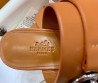 Женские кожаные сабо Hermes Kute коричневые 2025