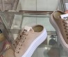 Женские текстильные кеды Miu Miu бежевые без пятки 2025