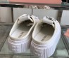 Женские текстильные кеды Miu Miu белые без пятки 2025