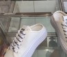 Женские текстильные кеды Miu Miu белые без пятки 2025