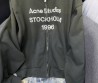 Женская толстовка на молнии Acne Studios серая 2025