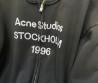 Женская толстовка на молнии Acne Studios серая 2025