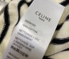 Женский хлопковый топ Celine белый в черную полоску 2025