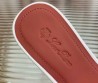 Женские кожаные шлепанцы Loro Piana белые с синим 2025