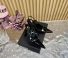 Женские кожаные туфли Saint Laurent черные лакированные с открытой пяткой каблук 11 см 2025