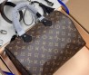 Женская кожаная сумка Louis Vuitton коричневая 30х21х7 2025
