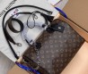 Женская кожаная сумка Louis Vuitton коричневая 30х21х7 2025
