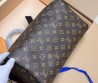 Женская кожаная сумка Louis Vuitton коричневая 30х21х7 2025
