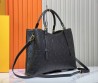 Женская кожаная сумка Louis Vuitton черная 36х26х12 2025