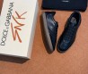 Мужские кожаные кеды Dolce & Gabbana черные 2025