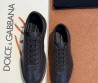 Мужские кожаные кеды Dolce & Gabbana коричневые 2025