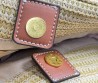 Женская комбинированная сумка Miu Miu бежевая 40х25х17 2025
