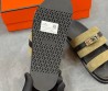 Мужские замшевые шлепанцы Hermes зеленые 2025