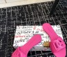 Женские резиновые шлепанцы Dolce & Gabbana розовые 2025