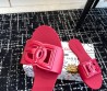 Женские резиновые шлепанцы Dolce & Gabbana темно-розовые 2025