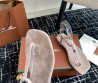 Женские замшевые сандалии Loro Piana Mindil бежевые 2025