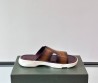 Мужские кожаные шлепанцы Berluti Shadow коричневые 2025