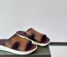 Мужские кожаные шлепанцы Berluti Shadow коричневые 2025