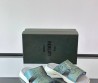 Мужские кожаные шлепанцы Berluti Shadow голубые 2025