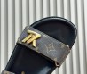 Женские кожаные сандалии Louis Vuitton Sunset коричневые 2025