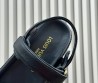 Женские кожаные сандалии Louis Vuitton Sunset черные 2025