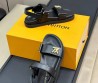 Женские кожаные сандалии Louis Vuitton Sunset черные 2025