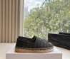 Женские плетеные эспадрильи Celine черные 2025