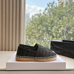 Женские плетеные эспадрильи Celine черные 2025