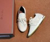 Женские текстильные кроссовки Loro Piana молочные 2025