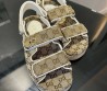 Женские текстильные сандалии Gucci GG бежевые 2025