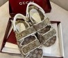 Женские текстильные сандалии Gucci GG бежевые 2025