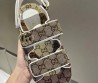 Женские текстильные сандалии Gucci GG бежевые 2025