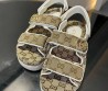 Женские текстильные сандалии Gucci GG бежевые 2025