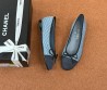 Женские текстильные балетки Chanel голубые 2025