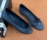 Женские текстильные балетки Chanel синие 2025