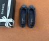 Женские текстильные балетки Chanel синие 2025