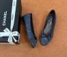 Женские текстильные балетки Chanel синие 2025