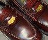 Женские кожаные лоферы Miu Miu бордовые 2025