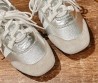 Женские комбинированные кроссовки Louis Vuitton Sneakerina серебристые с белым 2025