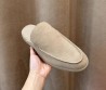 Мужские замшевые лоферы без задника Loro Piana бежевые 2025