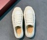 Женские текстильные кеды Gucci белые с резиновым носком 2025