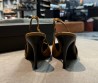 Женские кожаные туфли Saint Laurent коричневые каблук 9 см 2025