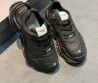 Женские кожаные кроссовки Balenciaga черные 2025
