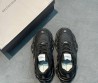 Женские кожаные кроссовки Balenciaga черные 2025