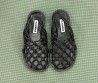 Женские кожаные плетеные сандалии Jil Sander черные 2025