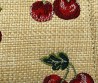Женская текстильная сумка Valentino бежевая с вишнями 22х19х11 2025