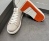Мужские текстильные кеды Santoni бежевые с кожаными элементами 2025