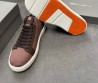 Мужские текстильные кеды Santoni коричневые с кожаными элементами 2025