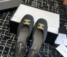 Женские текстильные босоножки Chanel Goatskin Grosgrain черные 2025